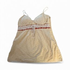 6 degrees eyelet baby doll top